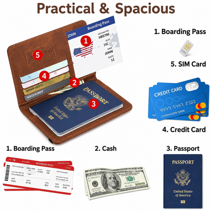 MediGuard™ Travel-Doc RFID Passport & Document Holder